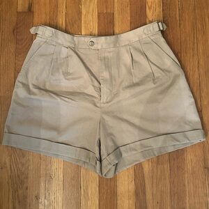 Banana Republic Tailored High-Waisted Khaki Shorts